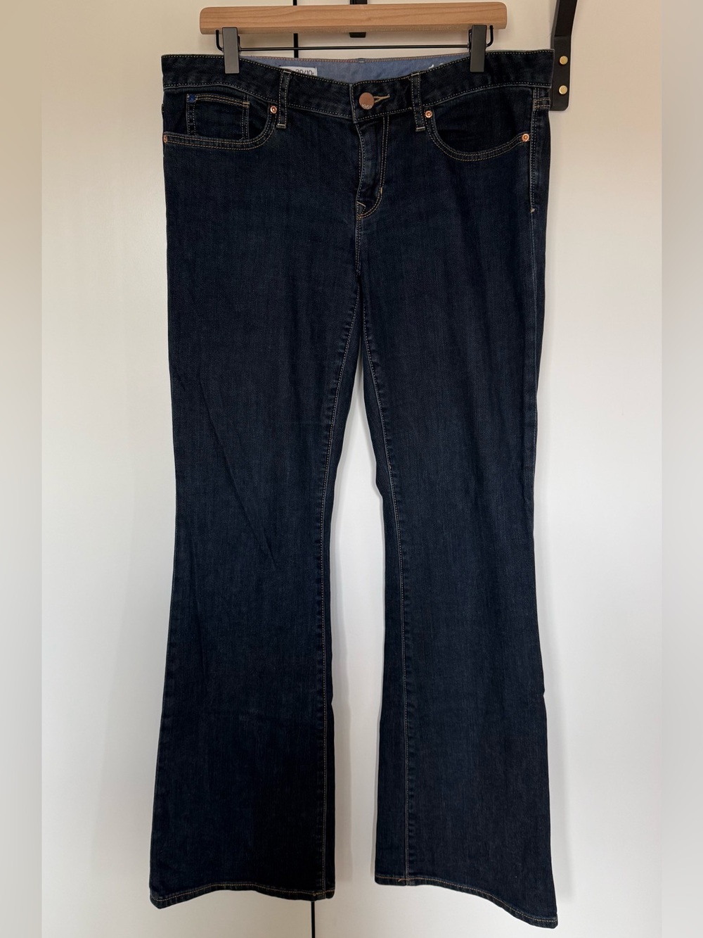 Dark Indigo High-Rise Flare Jeans - Women's Wide Leg